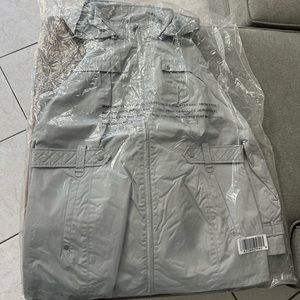 NEW Liz Claiborne grey coat with hood